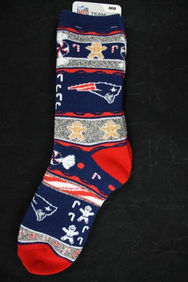 New England Patriots Ugly Xmas Socks