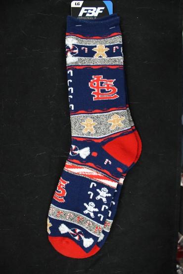 St. Louis Cardinals Ugly Xmas Socks