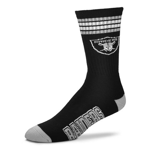 Las Vegas Raiders 4 Stripe Deuce Socks - Medium