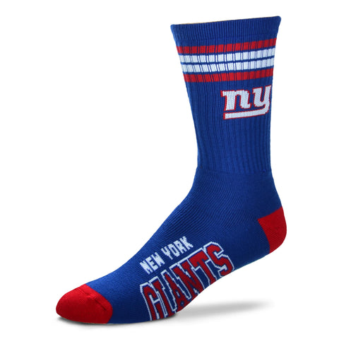 New York Giants 4 Stripe Deuce Socks - Medium