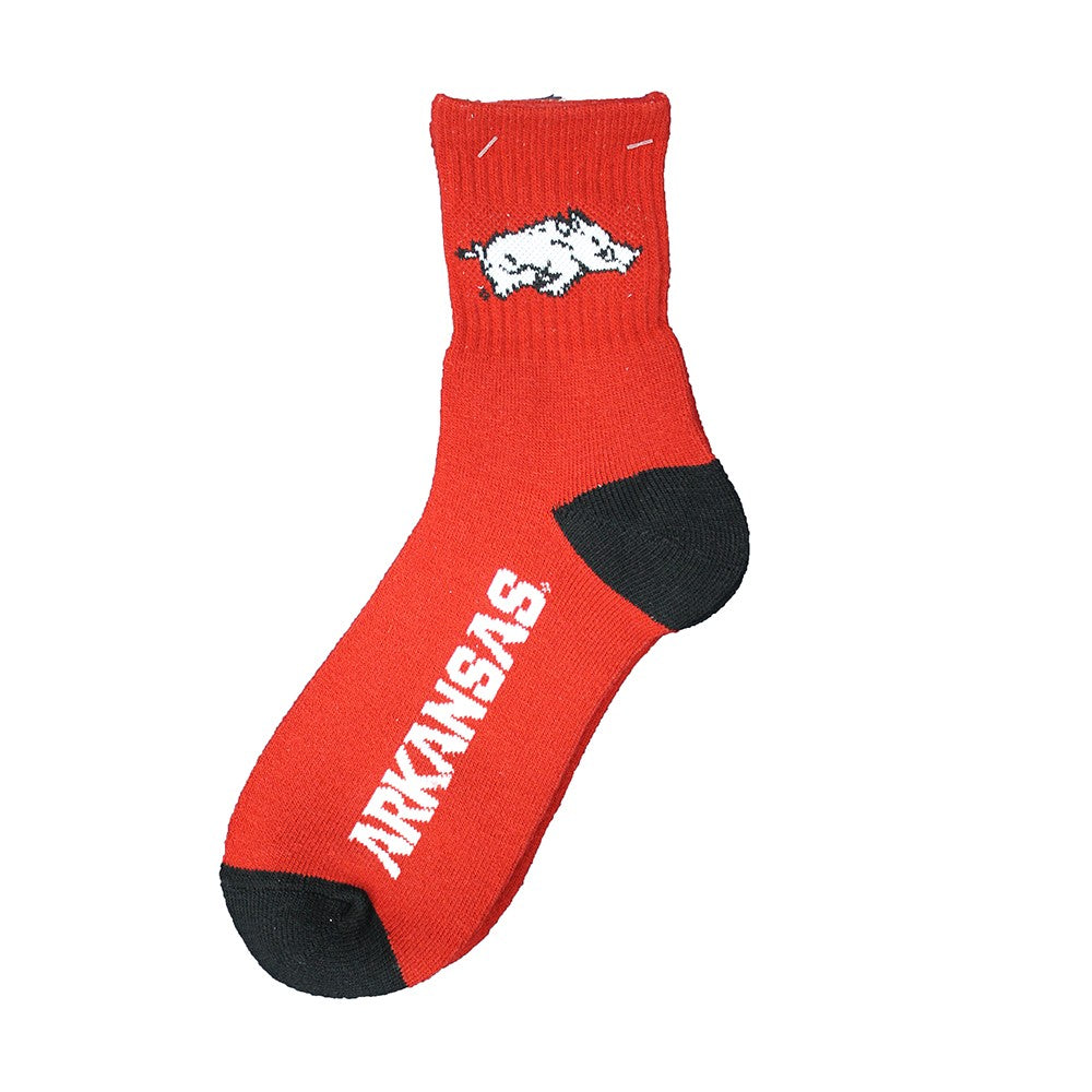 Arkansas Razorbacks Team Color Crew Socks - Large