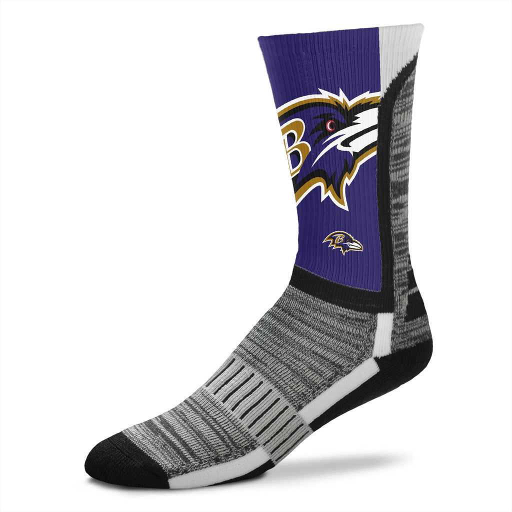 Baltimore Ravens DyeNamic Big Logo Socks - Large