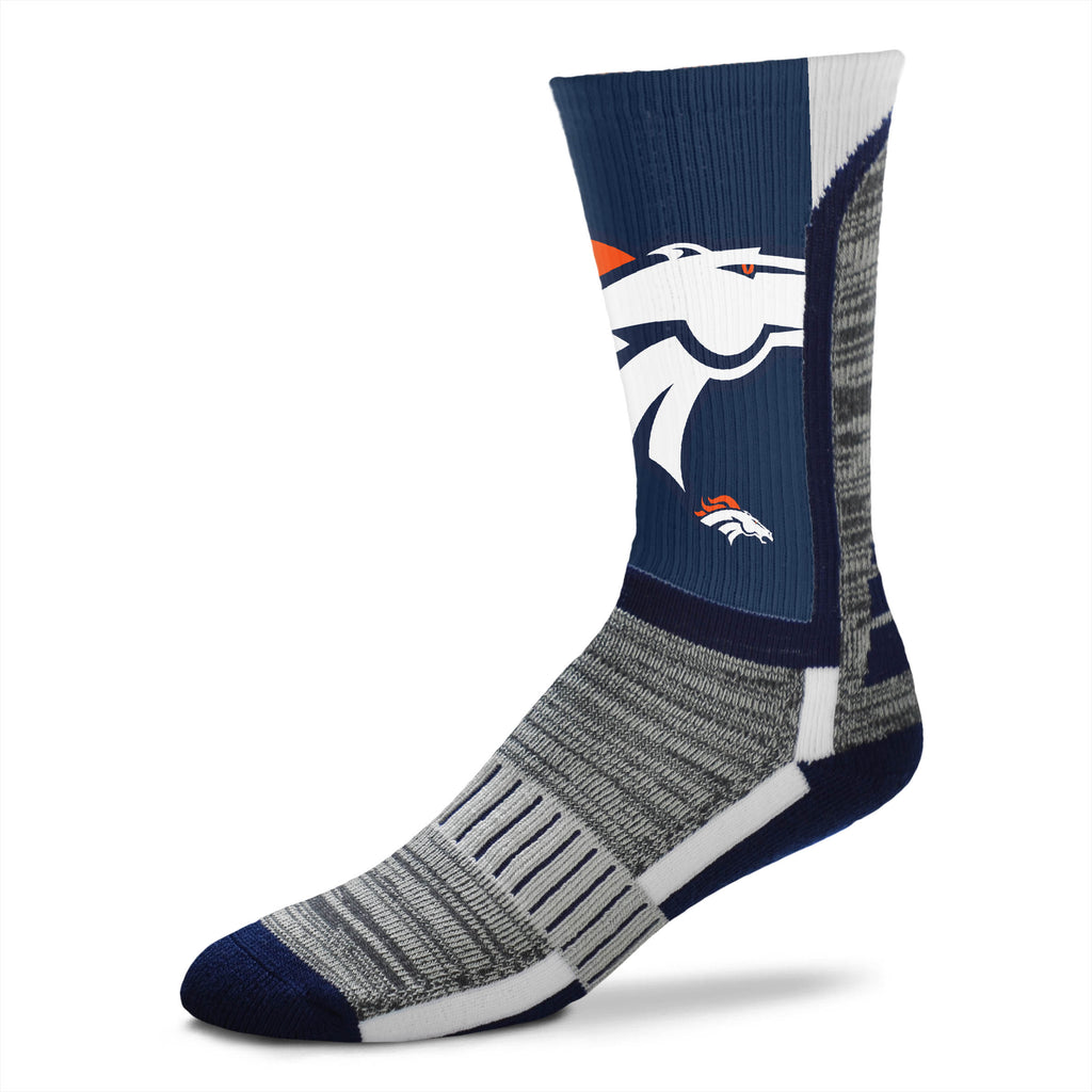 Denver Broncos DyeNamic Big Logo Socks - Large