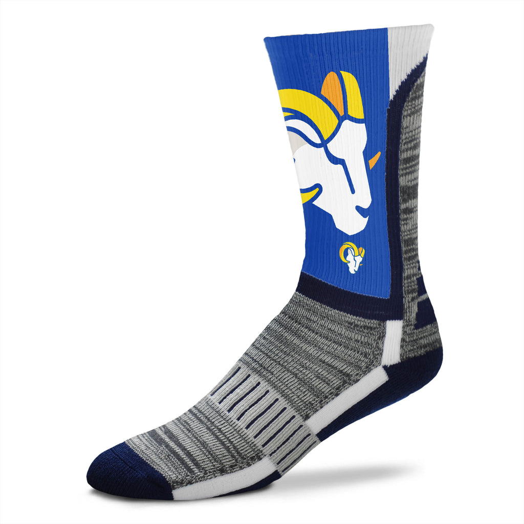 Los Angeles Rams DyeNamic Big Logo Socks - Large