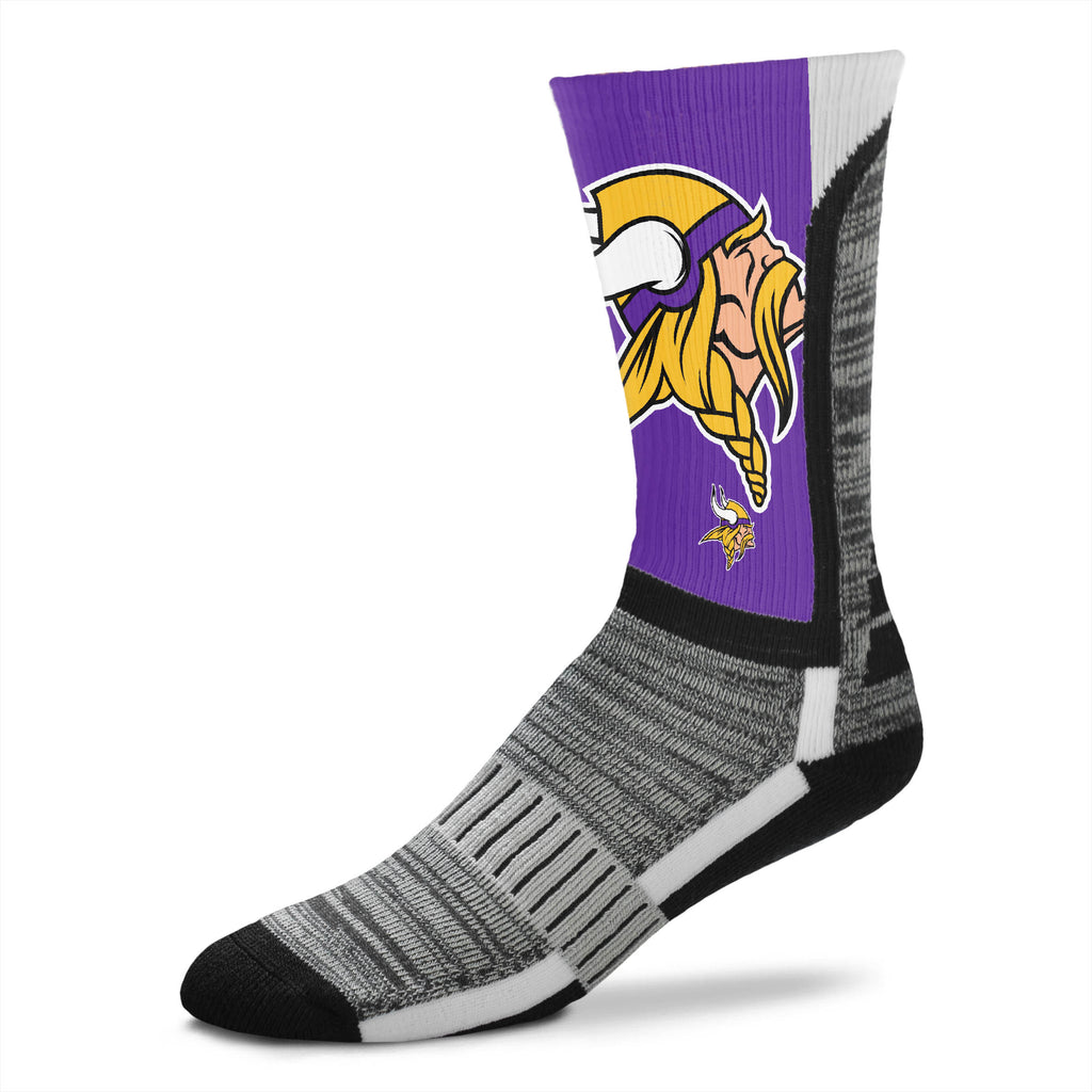 Minnesota Vikings DyeNamic Big Logo Socks - Large