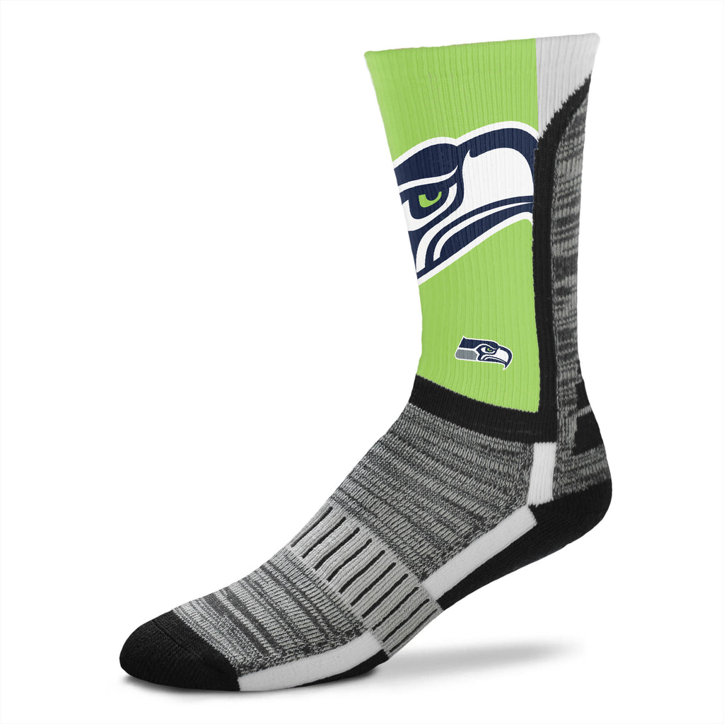 Seattle Seahawks DyeNamic Big Logo Socks - Large