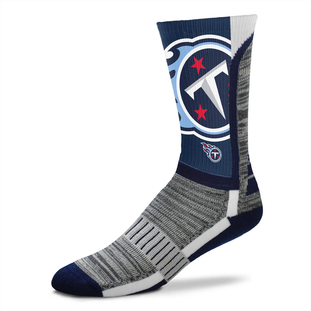 Tennessee Titans DyeNamic Big Logo Socks - Large