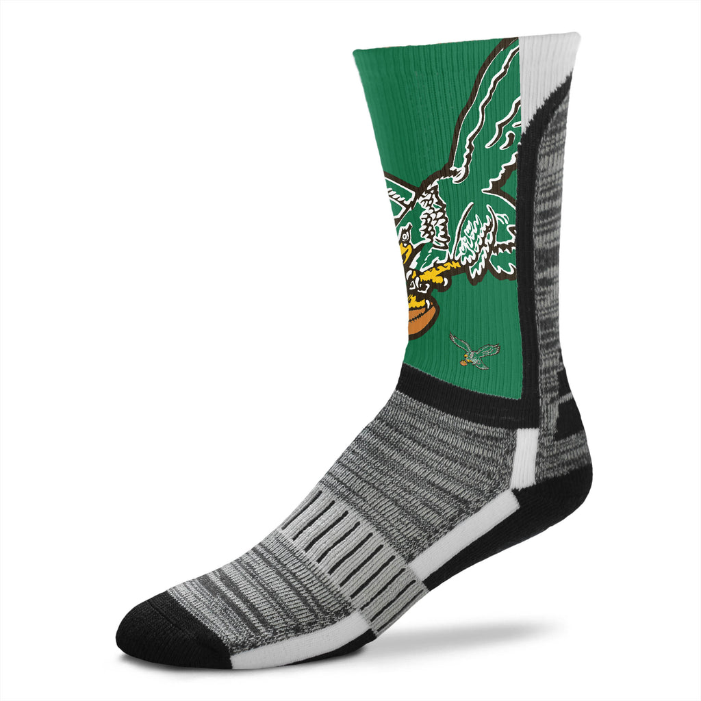 Philadelphia Eagles Retro DyeNamic Big Logo Socks - Medium