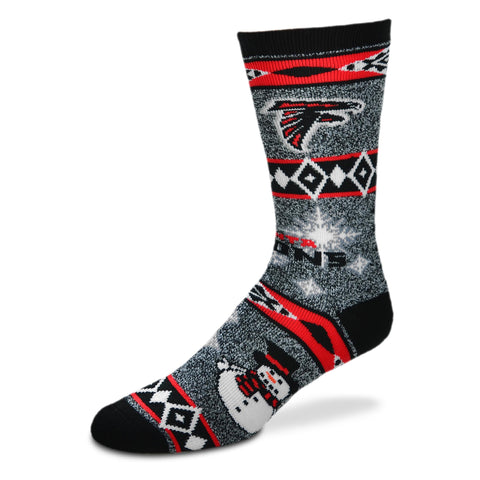 Atlanta Falcons Holiday Blanket Motif Socks