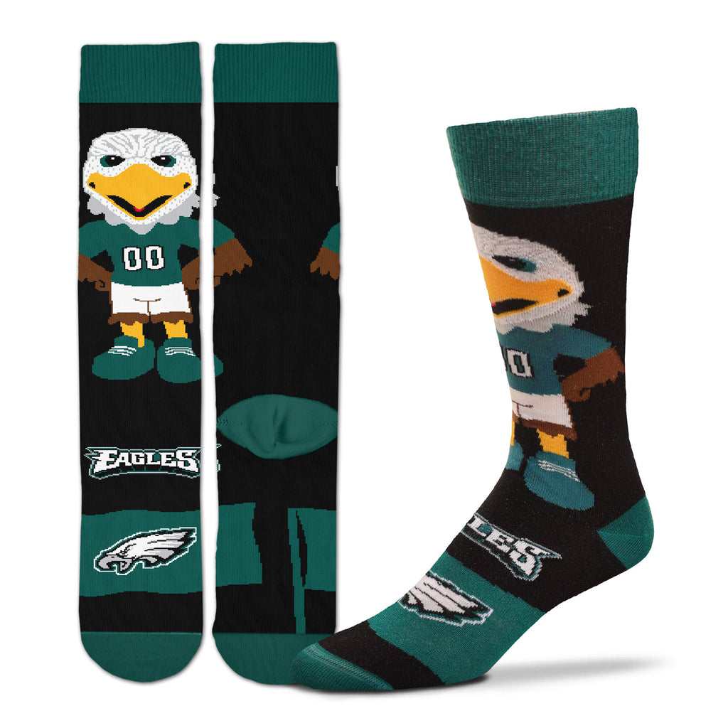 Philadelphia Eagles Mascot Flag Promo Socks