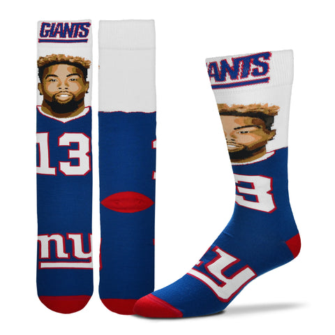 New York Giants Saquon Barkley Player Selfie Socks - Medium