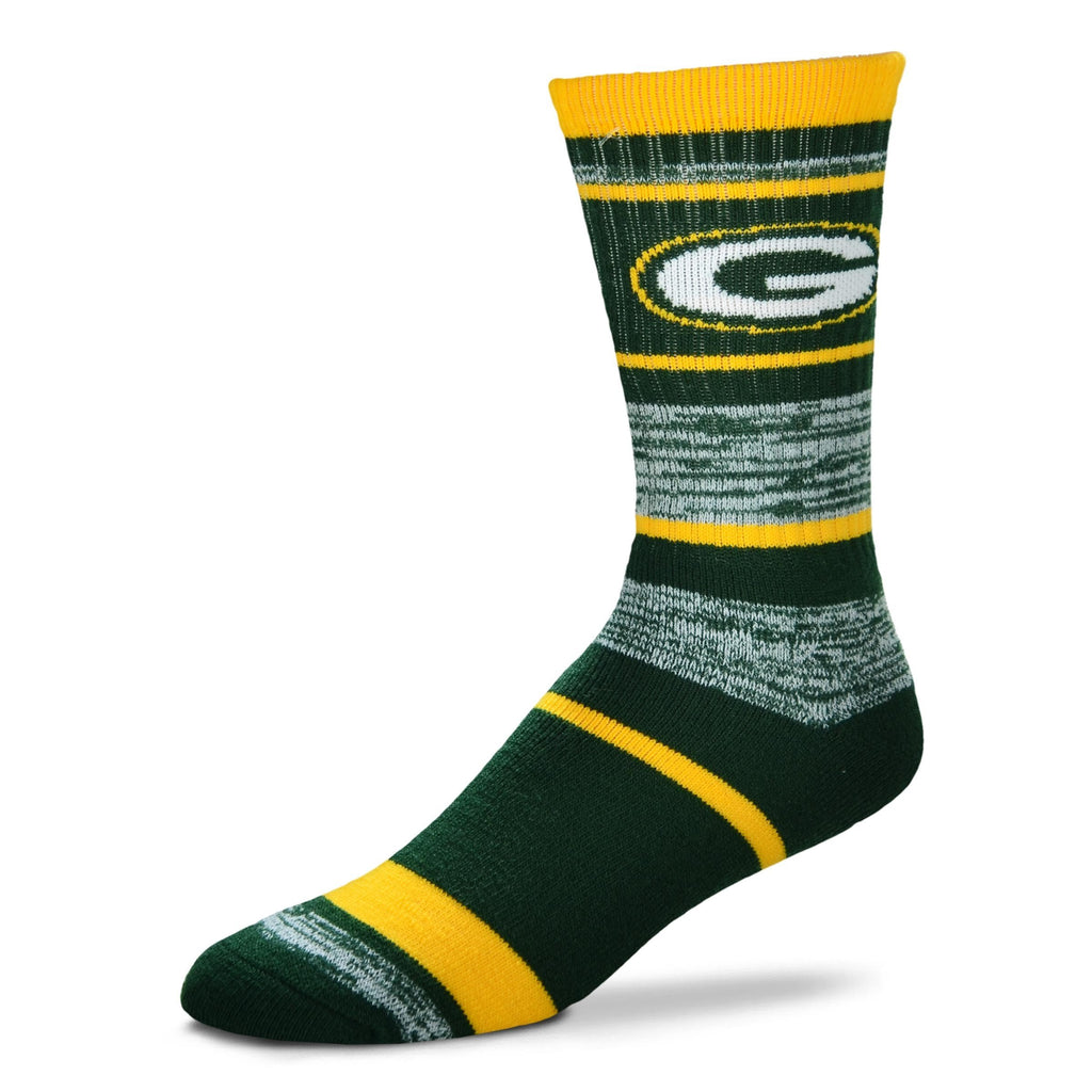 Green Bay Packers RMC Stripe Socks - Large