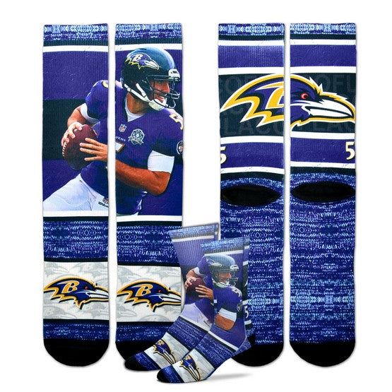 Baltimore Ravens Rush Player Sock - Large