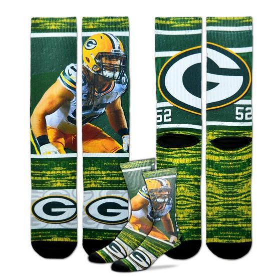 Green Bay Packers Rush Player Sock - Large