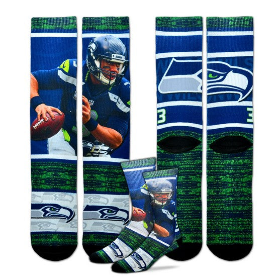 Seattle Seahawks Rush Player Sock - Large