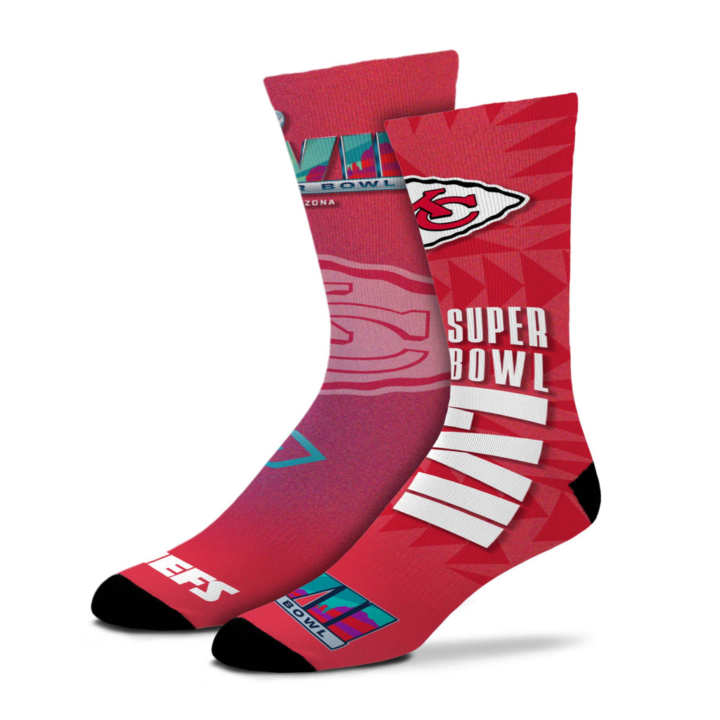 Kansas City Chiefs Super Bowl LVII Champions Socks - Medium
