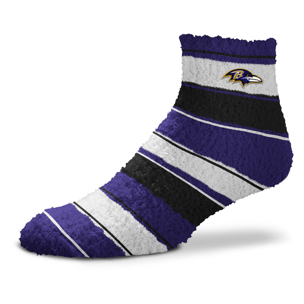 Baltimore Ravens Skip Stripe Sleep Sock - OSFM