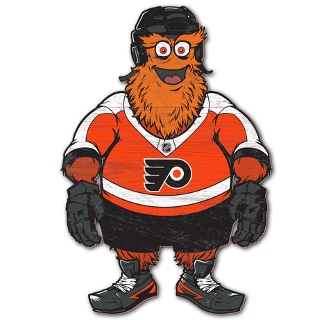 Philadelphia Flyers Gritty 24" Mascot Cut Out Wood Sign