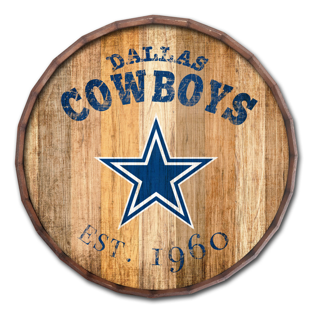 Dallas Cowboys 24" Established Date Barrel Top