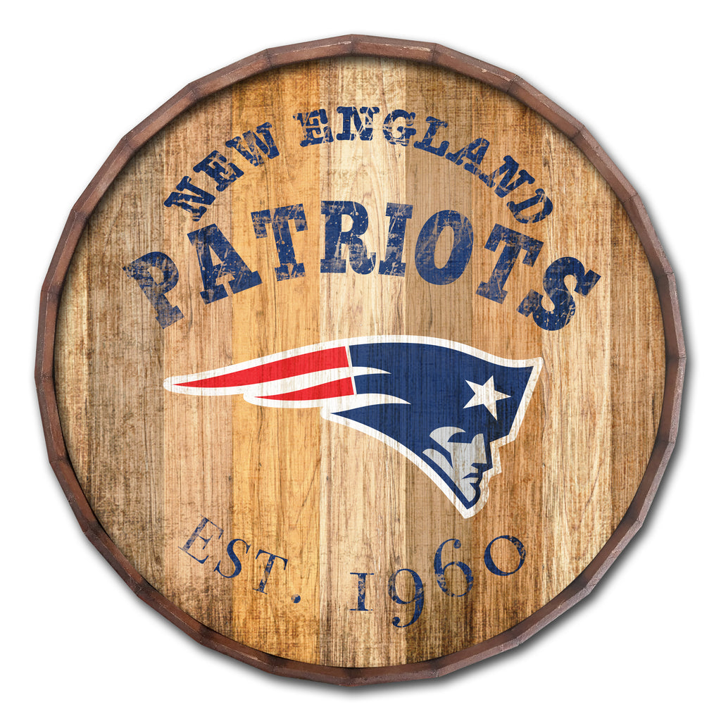 New England Patriots 24" Established Date Barrel Top