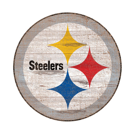 Pittsburgh Steelers 24" Logo Cut Out Wall Sign