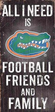 Florida Gators Football, Friends & Family Wooden Sign