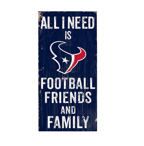 Houston Texans Football, Friends & Family Wooden Sign