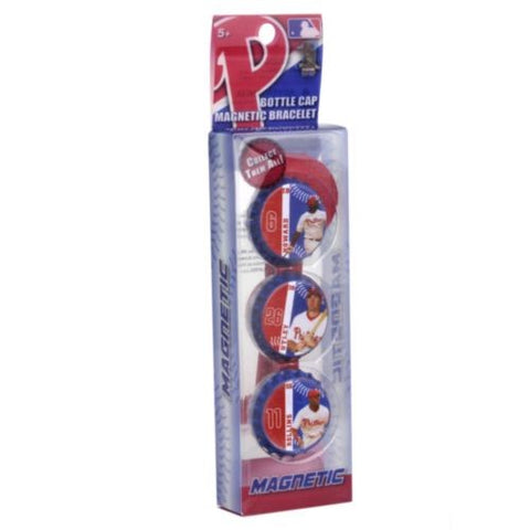 Philadelphia Phillies 3 Pack Bottle Cap Bracelet