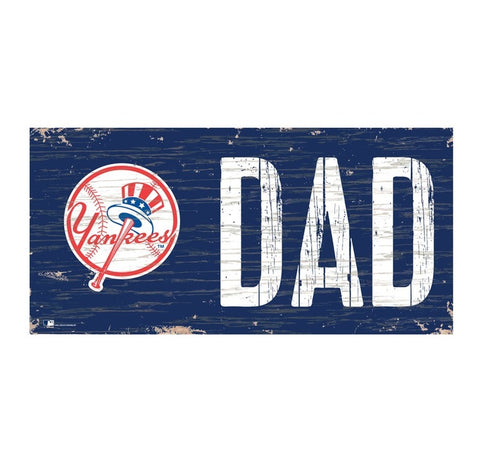New York Yankees Dad Wooden Sign