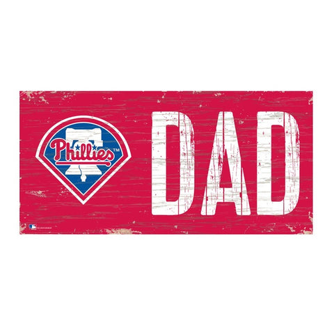 Philadelphia Phillies Dad Wooden Sign