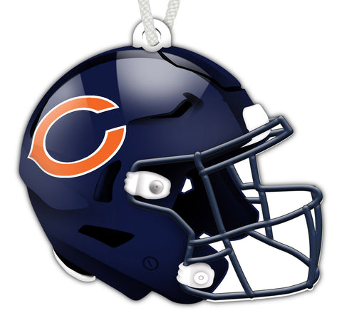 Chicago Bears Authentic Wooden Helmet Ornament
