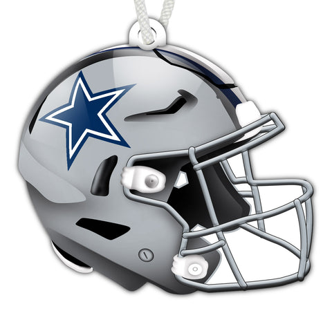 Dallas Cowboys Authentic Wooden Helmet Ornament