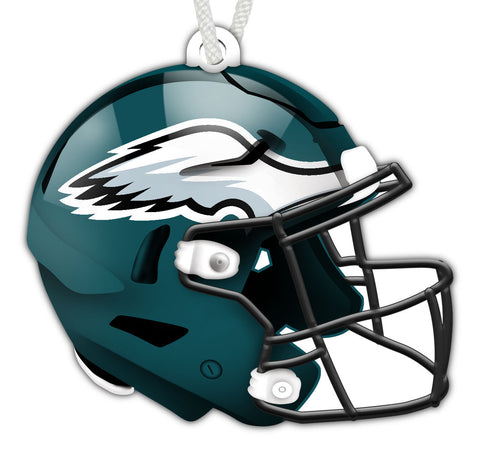 Philadelphia Eagles Authentic Wooden Helmet Ornament