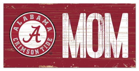 Alabama Crimson Tide Mom Wooden Sign