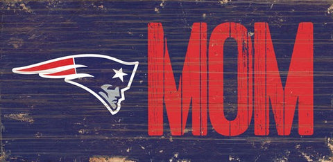 New England Patriots Mom Wooden Sign
