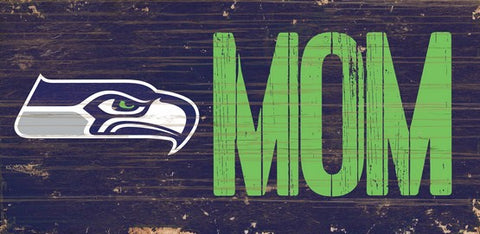 Seattle Seahawks Mom Wooden Sign
