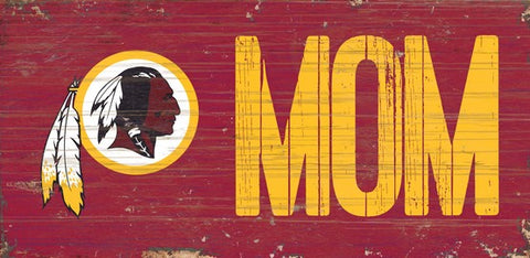 Washington Redskins Mom Wooden Sign