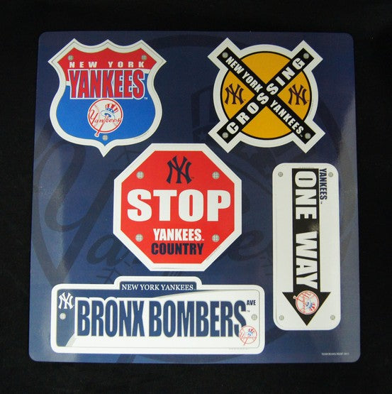 New York Yankees Road Sign Magnet Sheet