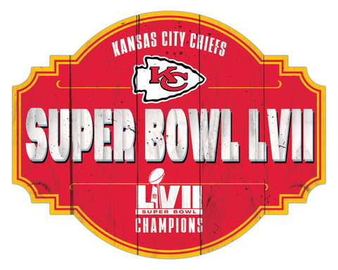 Kansas City Chiefs Super Bowl LVII Champions Tavern Sign 12"