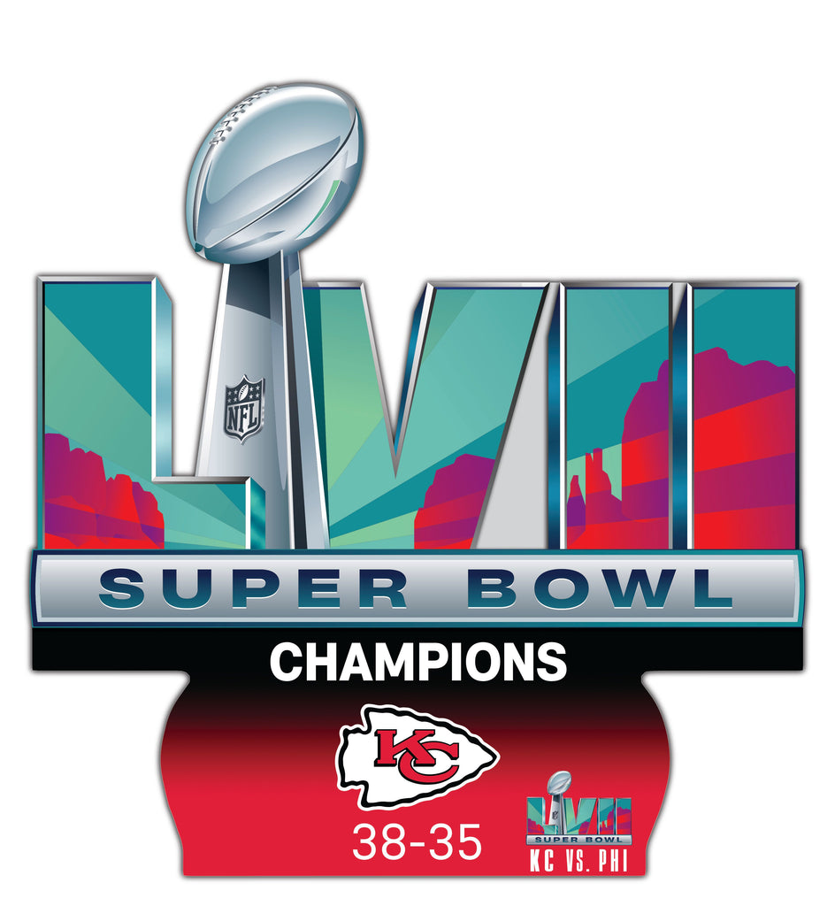 Kansas City Chiefs Super Bowl LVII Champions Logo Cutout 24"