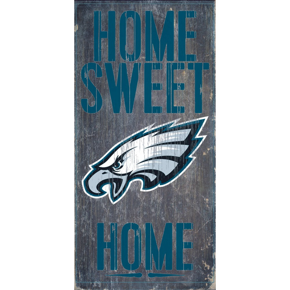 Philadelphia Eagles Home Sweet Home Wooden Sign