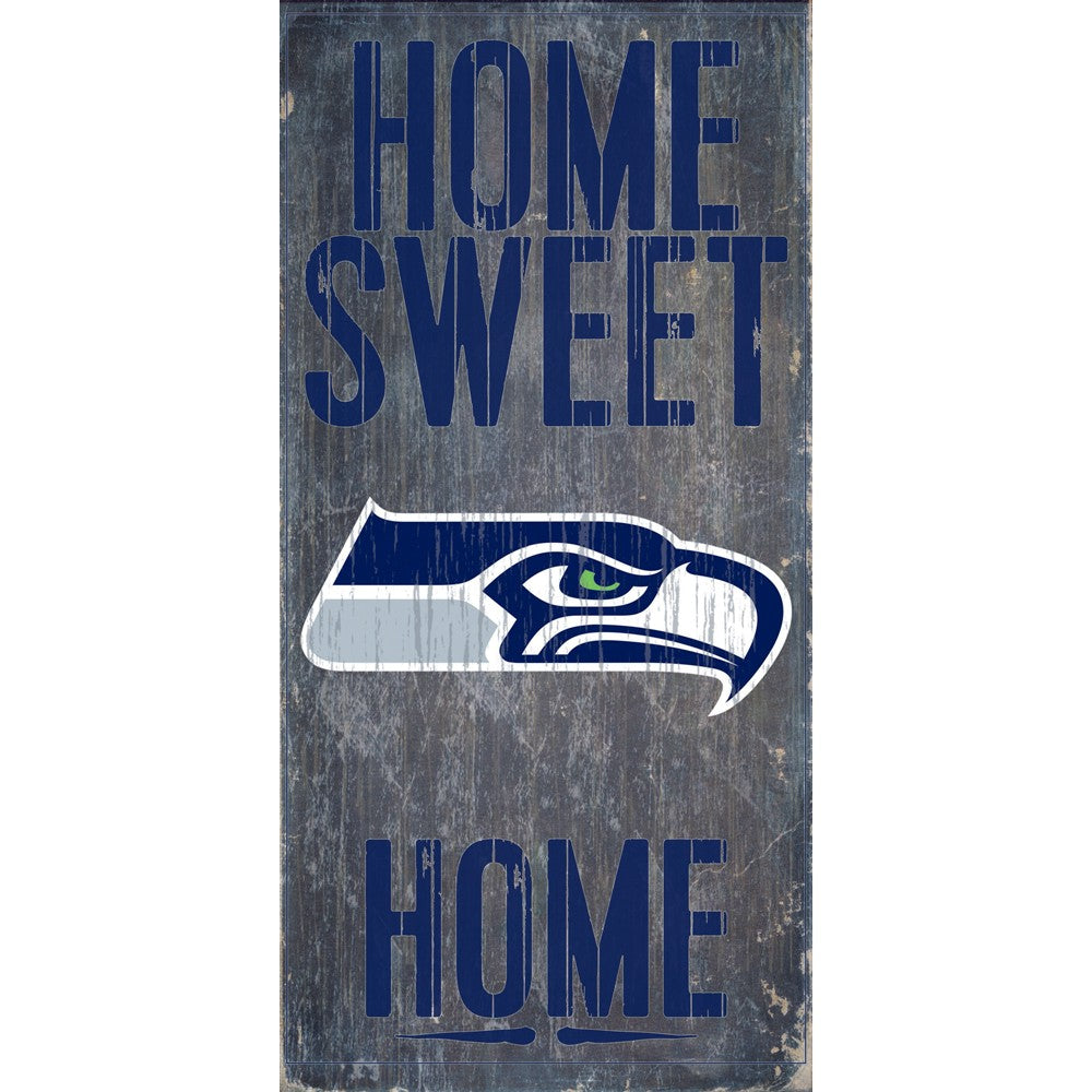 Seattle Seahawks Home Sweet Home Wooden Sign