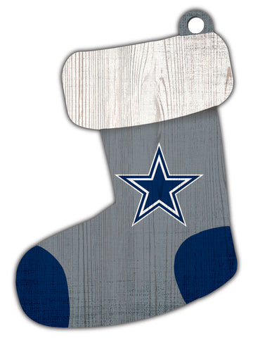 Dallas Cowboys Wooden Stocking Ornament