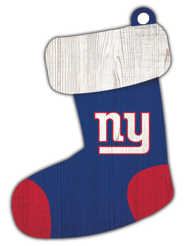New York Giants Wooden Stocking Ornament
