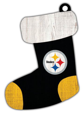 Pittsburgh Steelers Wooden Stocking Ornament