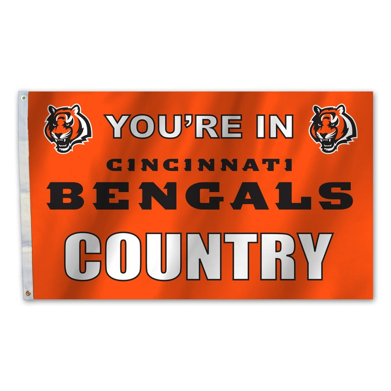 Cincinnati Bengals 3' x 5' Country House Flag