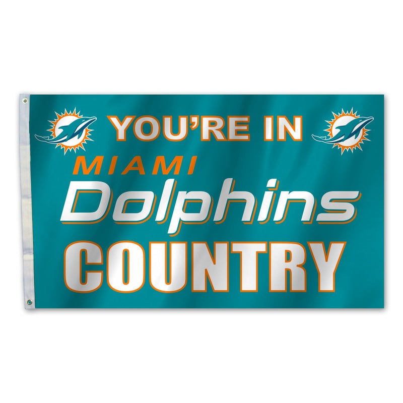 Miami Dolphins 3' x 5' Country House Flag