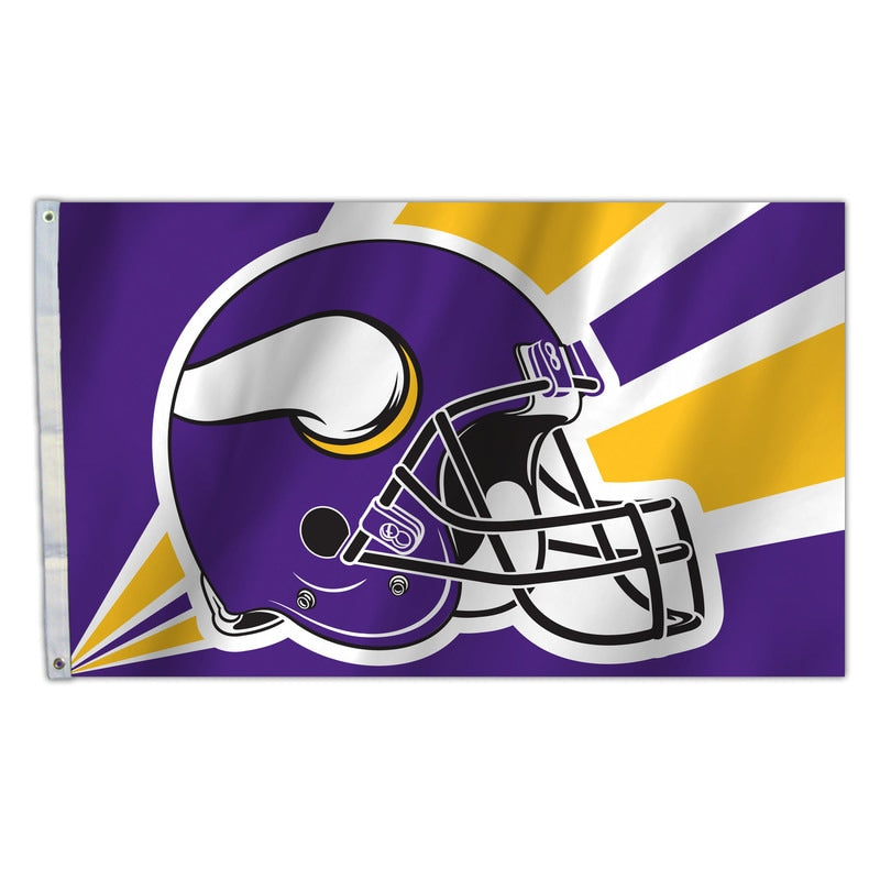 Minnesota Vikings 3' x 5' Helmet Flag