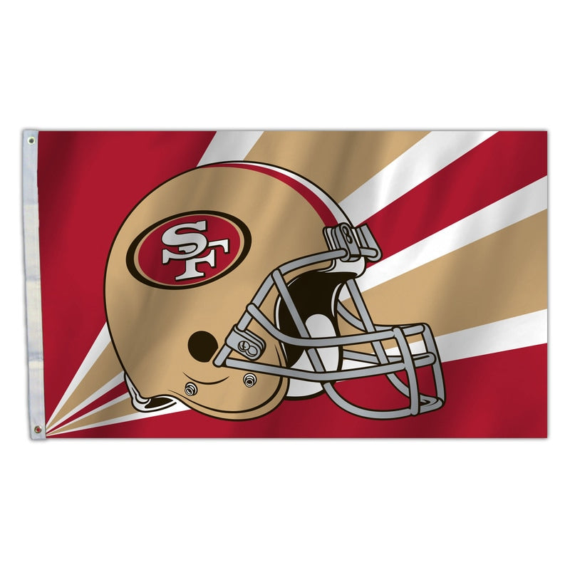 San Francisco 49ers 3' x 5' Helmet Flag