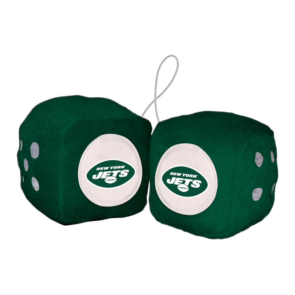 New York Jets Fuzzy Dice